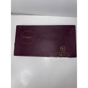 Vintage‎ Scrabble Crossword Game Selchow & Righter Complete Wood Tiles